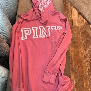 PINK Victoria's Secret Dusty Rose Pullover Hoodie